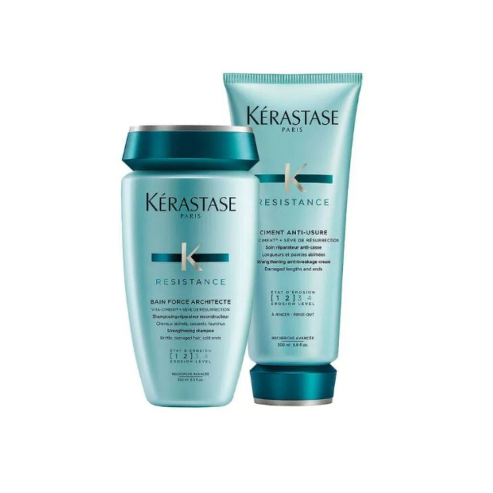 Kérastase Résistance Force Shampoo 250ml + Ciment Anti-Usure 200ml