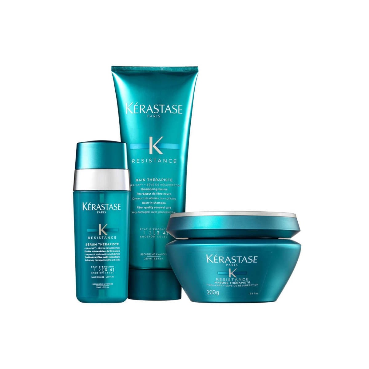 Kérastase Résistance Thérapiste Kit (Shampoo + Máscara + Leave-in) Kérastase Résistance Thérapiste Kit (Shampoo + Máscara + Leave-in)
