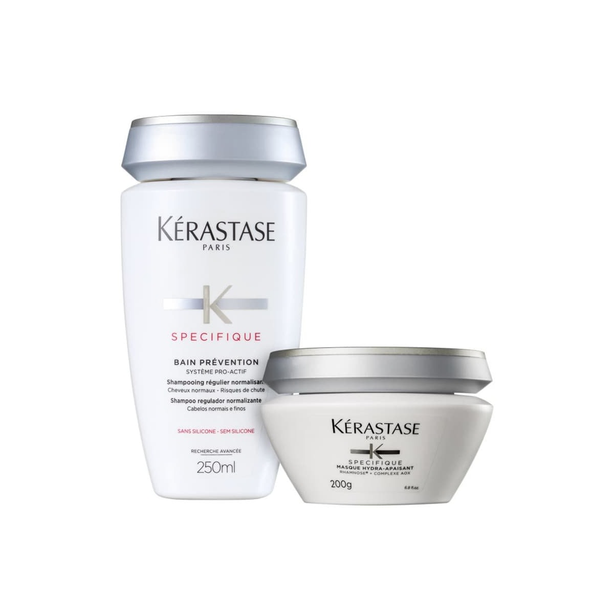 Kérastase Spécifique Prévention Shampoo 250ml + Máscara Hydra 200g Kérastase Spécifique Prévention Shampoo 250ml + Máscara Hydra 200g
