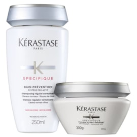 Kérastase Spécifique Prévention Shampoo 250ml + Máscara Hydra 200g Kérastase Spécifique Prévention Shampoo 250ml + Máscara Hydra 200g