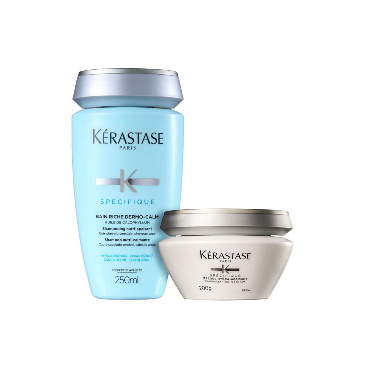 Kérastase Spécifique Riche Dermo-Calm Shampoo 250ml + Máscara 200g Kérastase Spécifique Riche Dermo-Calm Shampoo 250ml + Máscara 200g