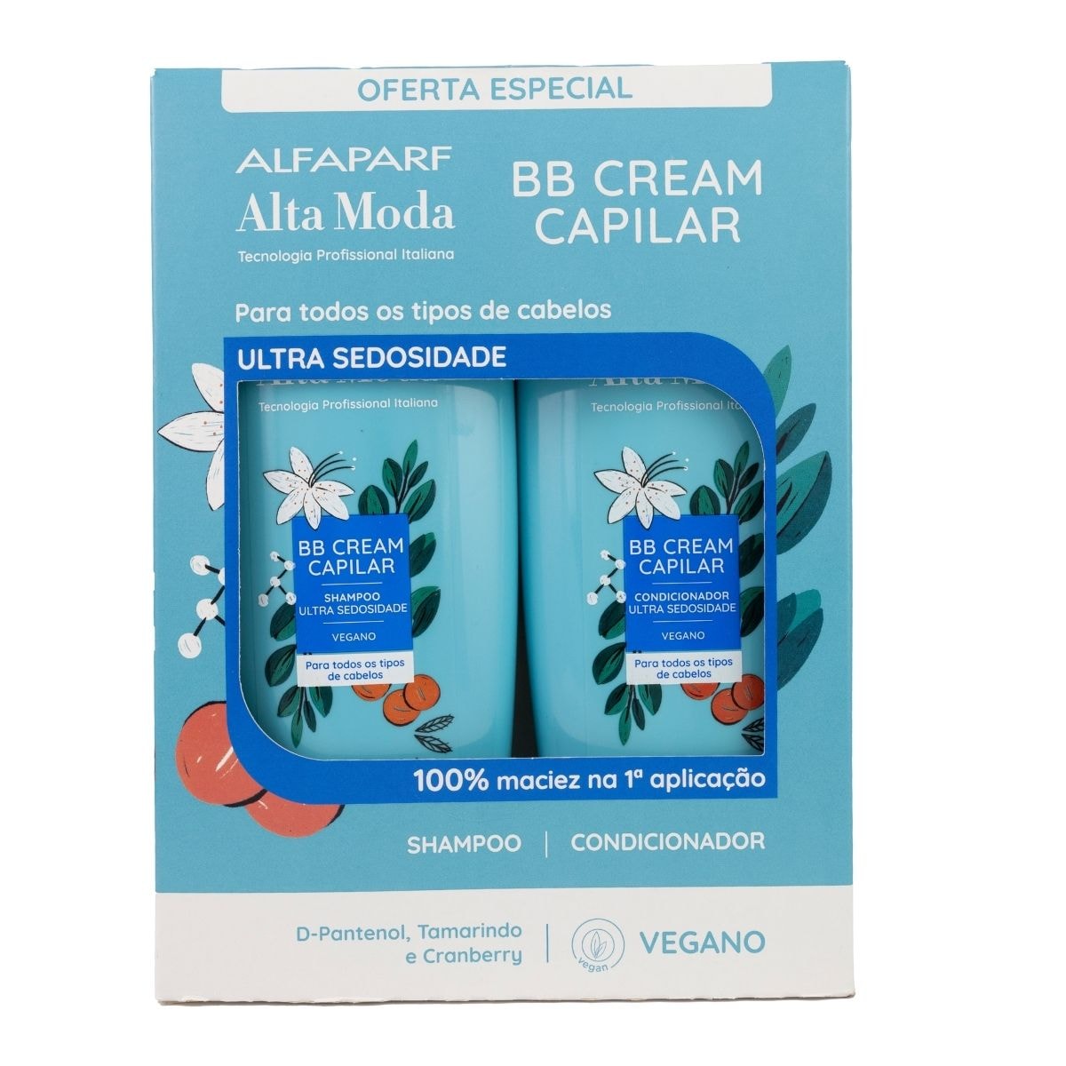 Kit Alfaparf Alta Moda BB Cream Shampoo e Condicionador 300 ml Kit Alfaparf Alta Moda BB Cream Shampoo e Condicionador 300 ml