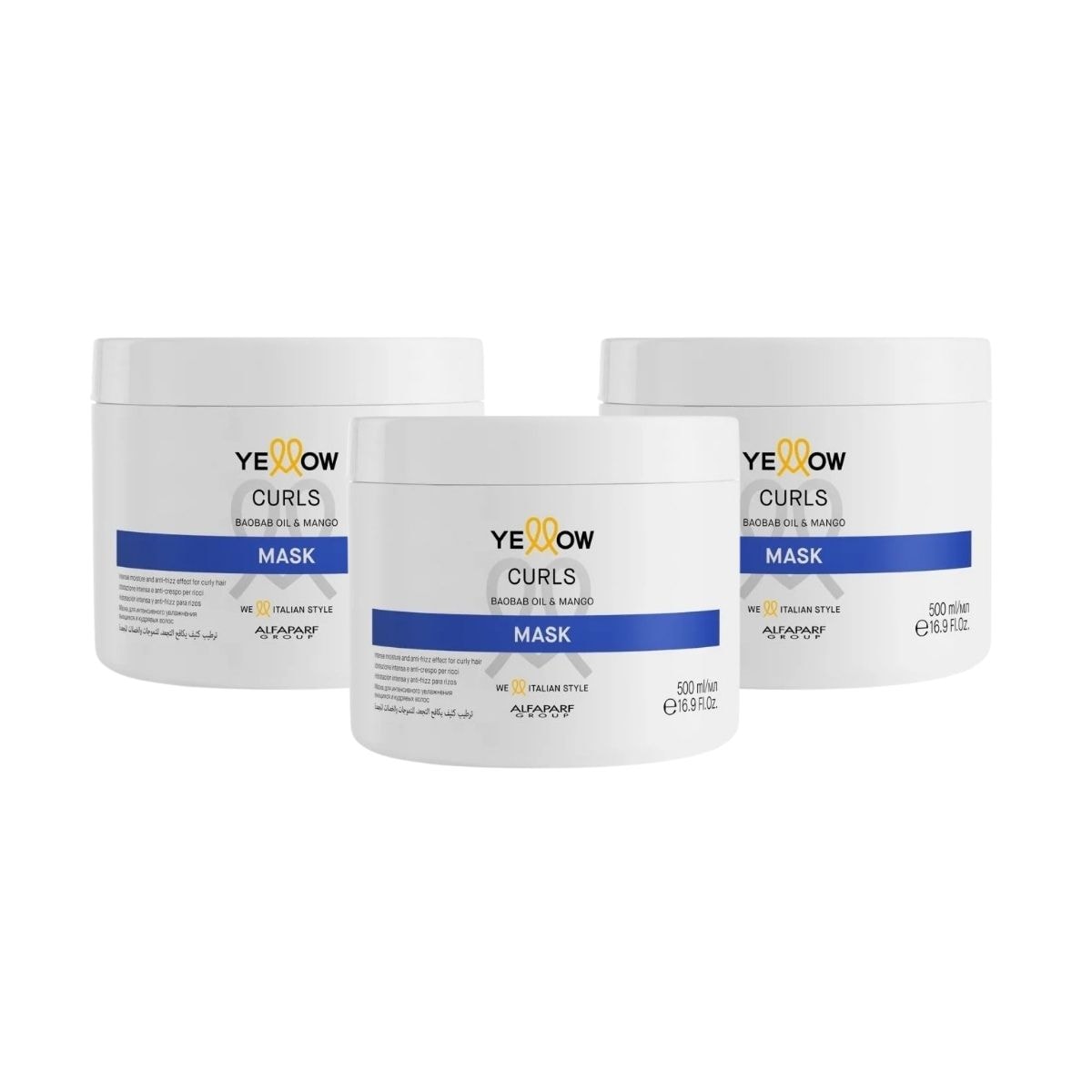 Kit Alfaparf Grouf Yellow Curls 3 Máscara 500 g
