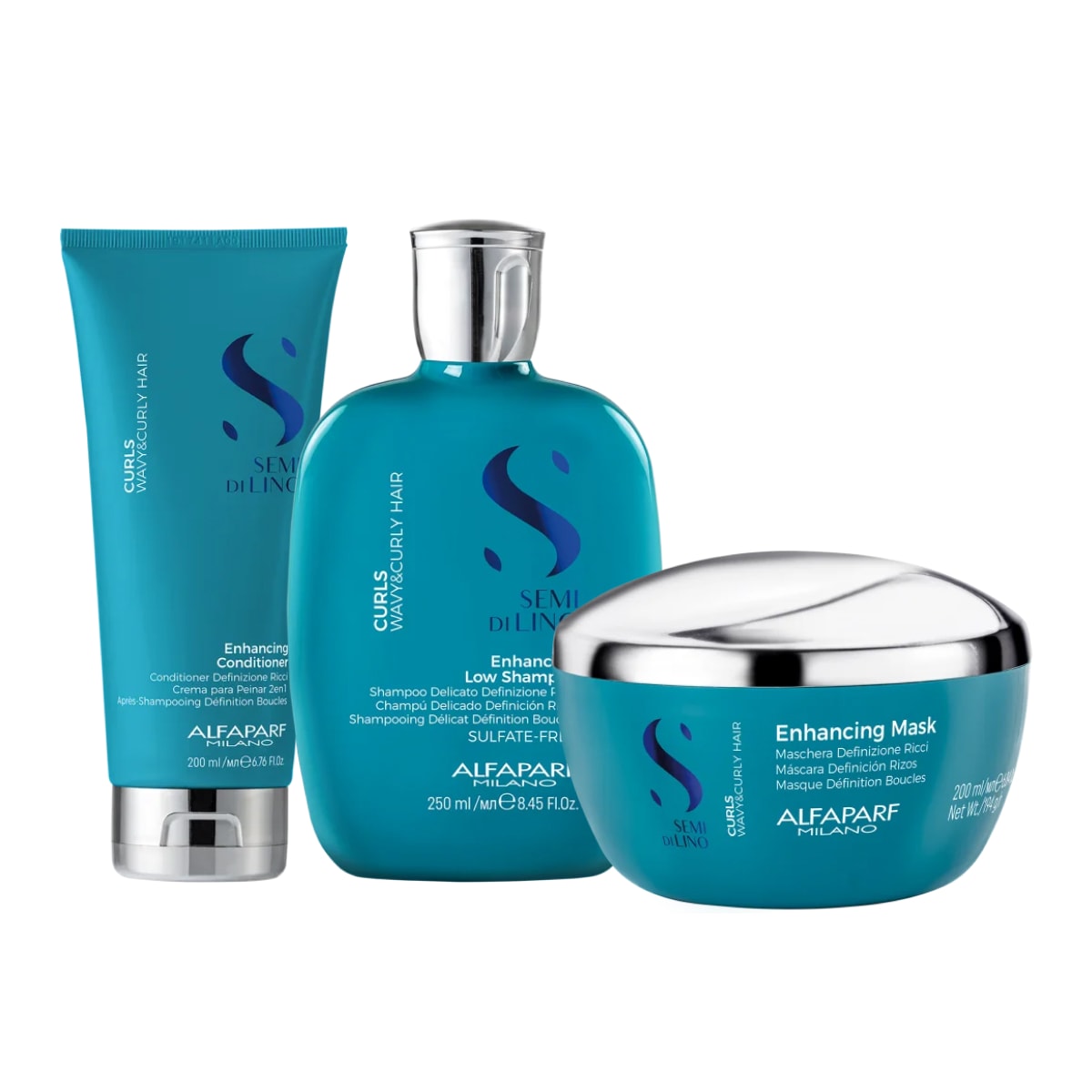 Kit Alfaparf Semi di Lino Curls Home Care (3 Produtos) Kit Alfaparf Semi di Lino Curls Home Care (3 Produtos)