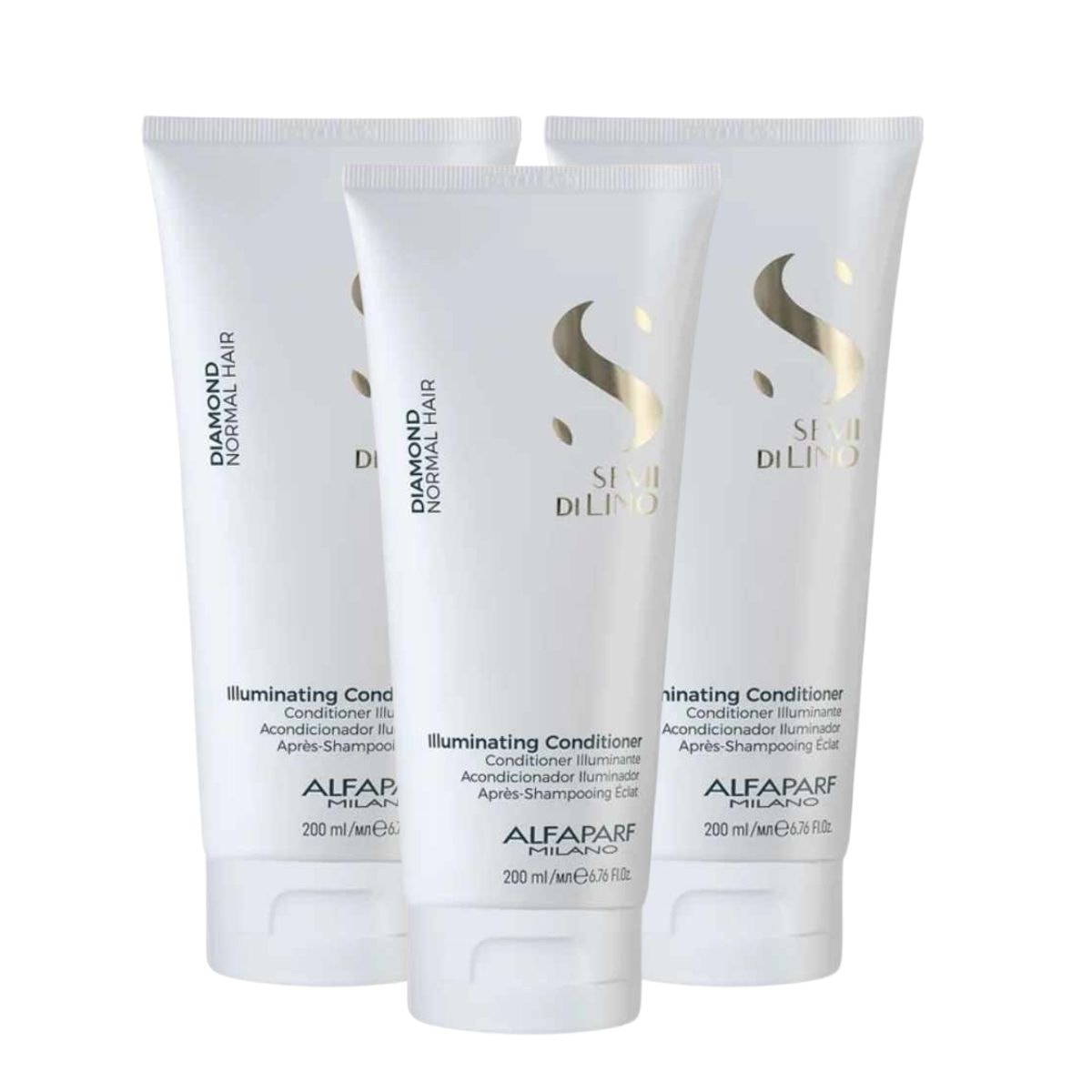 Kit Alfaparf Semi Di Lino Diamond 3 Condicionador 200 ml