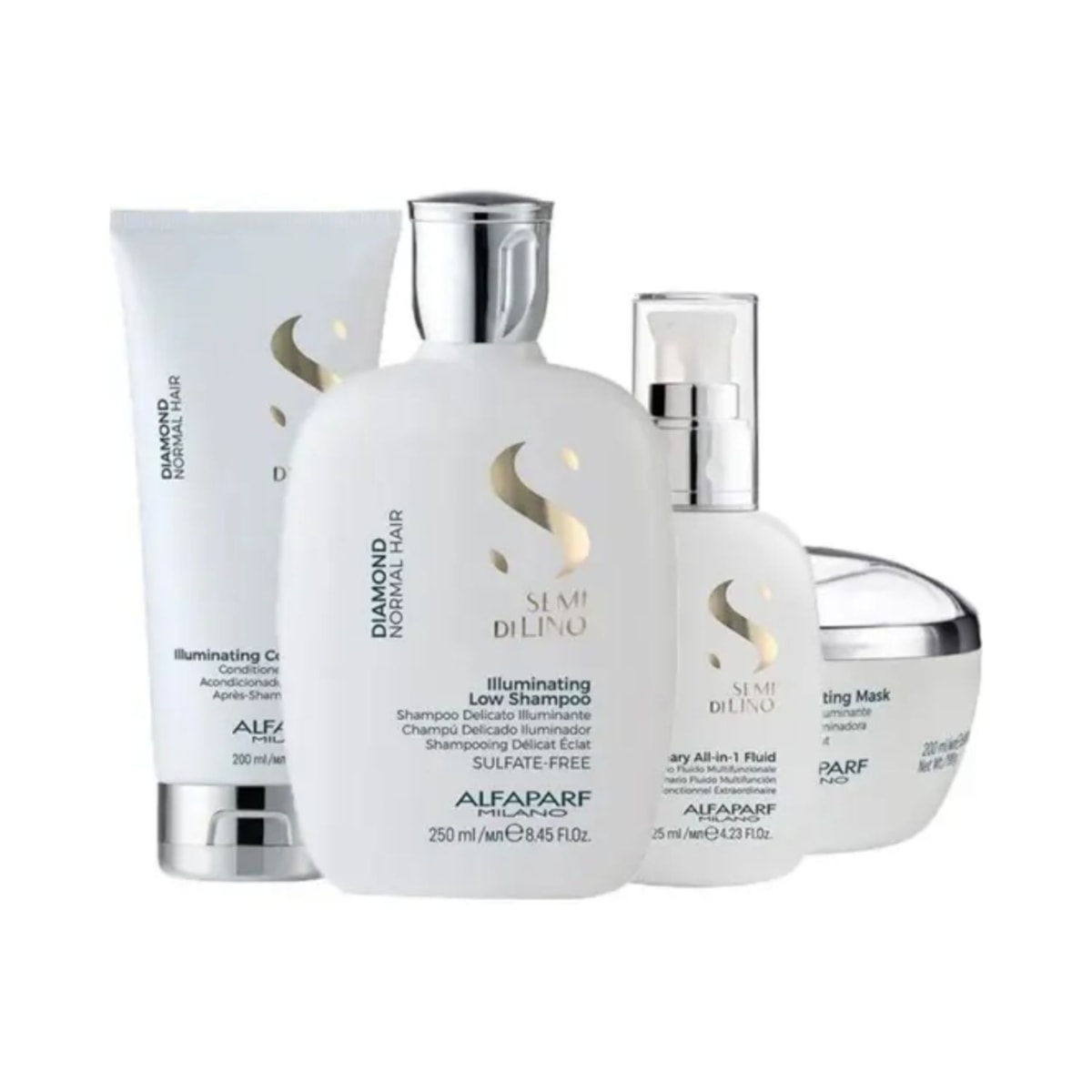 Kit Alfaparf Semi Di Lino Diamond Illuminating Completo Pequeno Kit Alfaparf Semi Di Lino Diamond Illuminating Completo Pequeno
