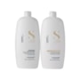 Kit Alfaparf Semi Di Lino Diamond Illuminating Shampoo 1 Litro + Condicionador 1 Litro