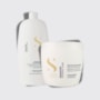 Kit Alfaparf Semi Di Lino Diamond Illuminating Shampoo 1 Litro + Máscara 500 ml