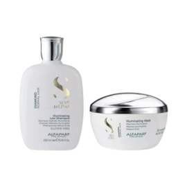 Kit Alfaparf Semi Di Lino Diamond Illuminating Shampoo 250 ml + Máscara 200 ml