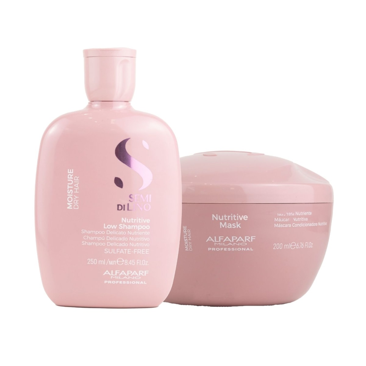 Kit Alfaparf Semi di Lino Moisture Nutritive Shampoo 250 ml + Máscara 200 ml Kit Alfaparf Semi di Lino Moisture Nutritive Shampoo 250 ml + Máscara 200 ml