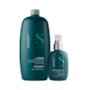 Kit Alfaparf Semi Di Lino Reconstruction Reparative Shampoo 1 Litro + Fluido 125 ml