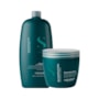 Kit Alfaparf Semi Di Lino Reconstruction Reparative Shampoo 1 Litro + Máscara 500 ml