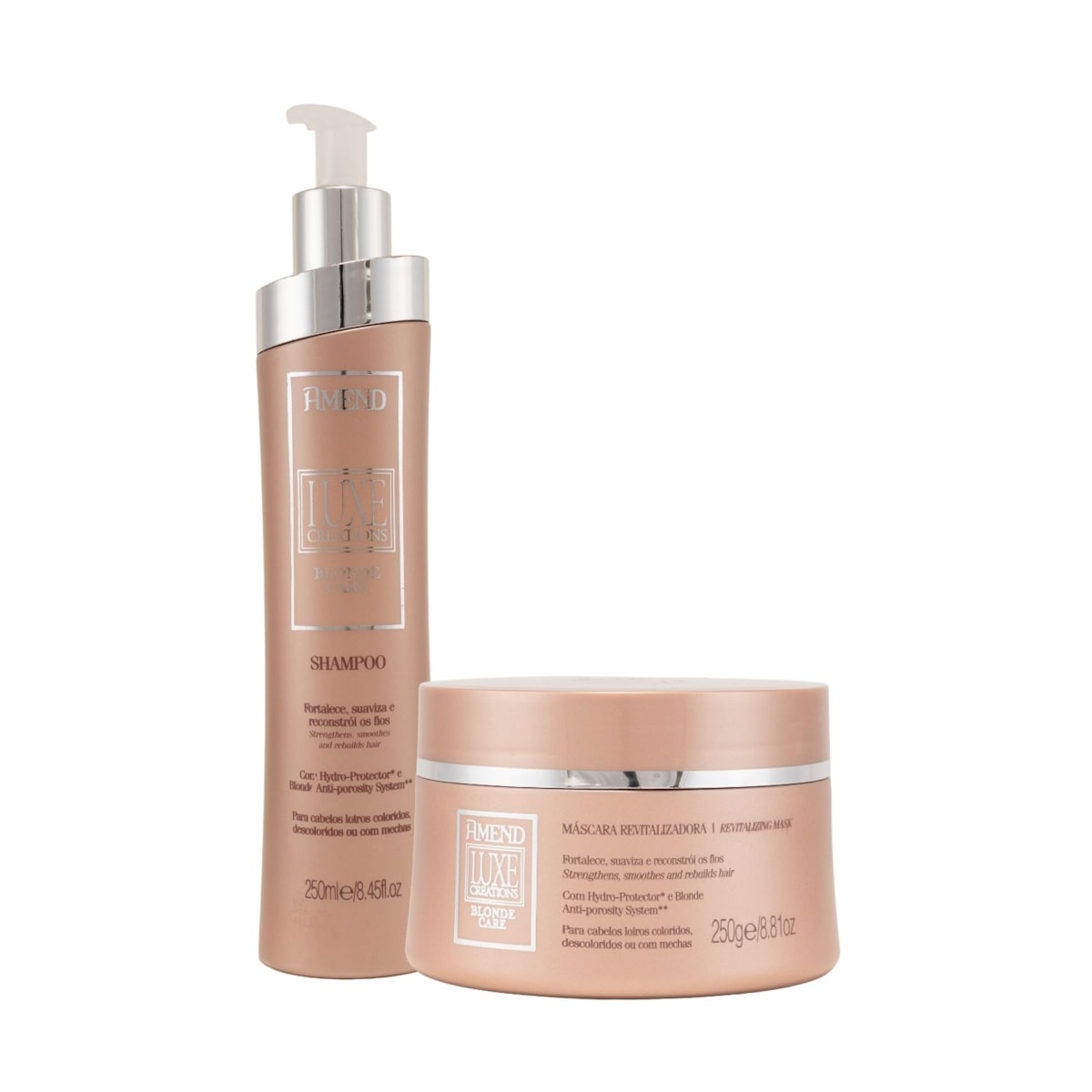 Kit Amend Blonde Care Shampoo e Máscara 250 ml Kit Amend Blonde Care Shampoo e Máscara 250 ml