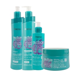Kit Amend Cachos Nutridos Shampoo Condicionador Máscara e Leave in 250 ml