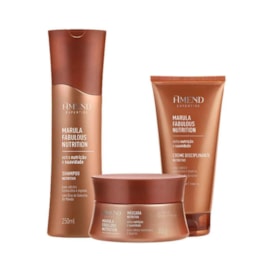 Kit Amend Marula Nutrition Shampoo Máscara e Leave in 300 ml