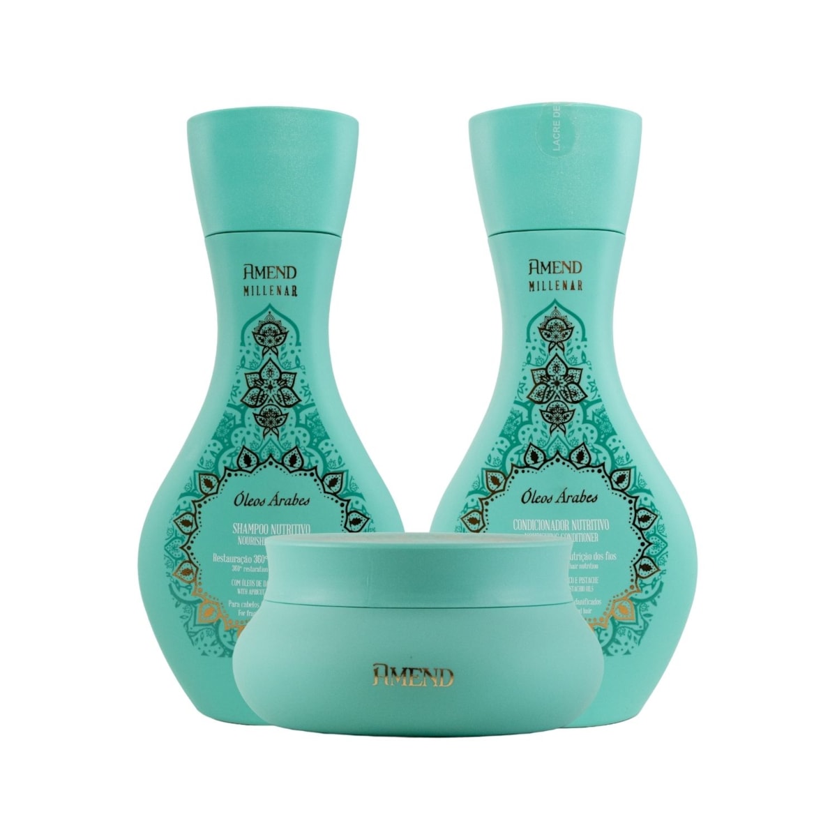 Kit Amend Óleos Árabes Shampoo Condicionador e Máscara 300 ml