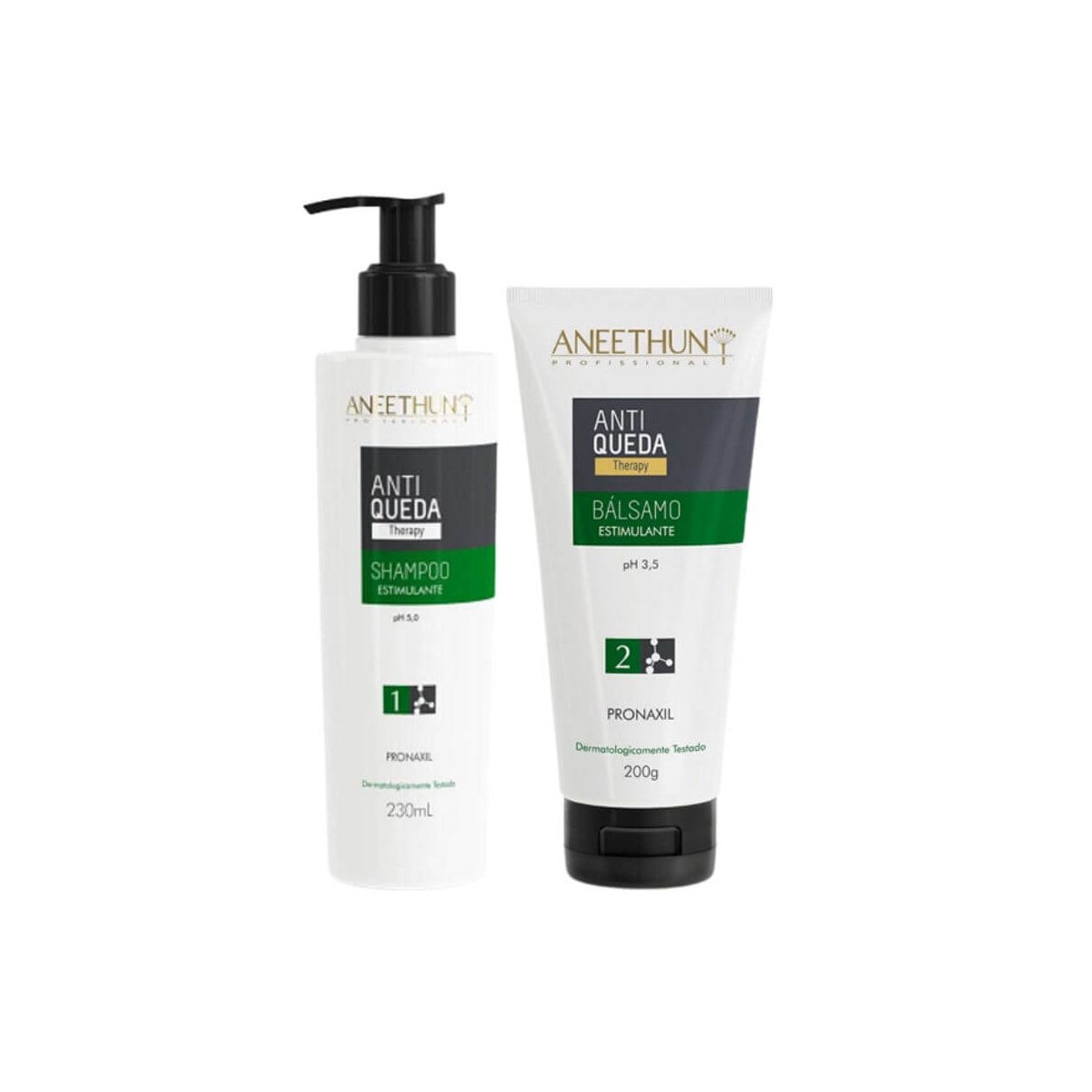 Kit Aneethun AntiQueda Shampoo 230 ml + Bálsamo 210 ml