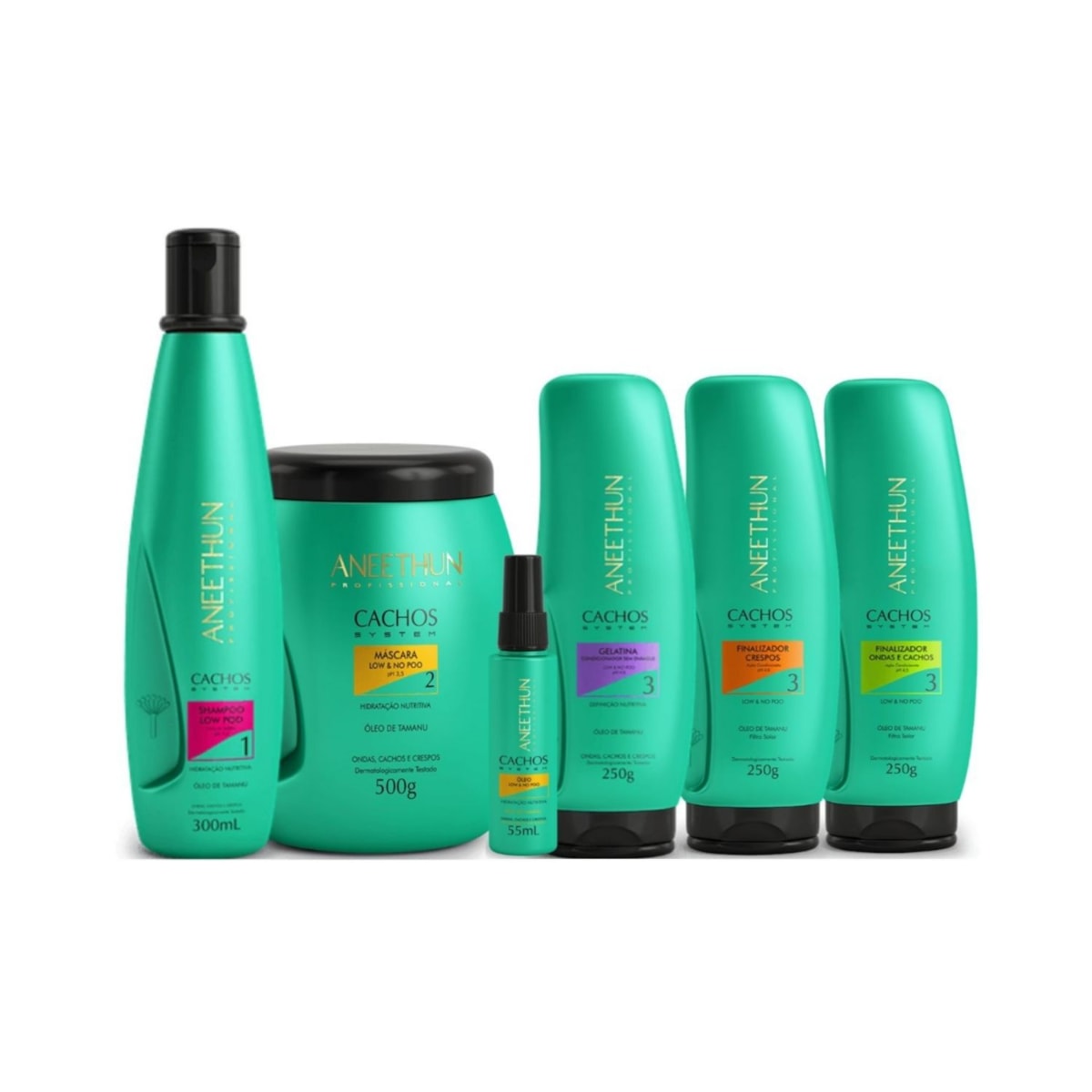 Kit Aneethun Cachos Completo para Cabelo Cacheado Kit Aneethun Cachos Completo para Cabelo Cacheado