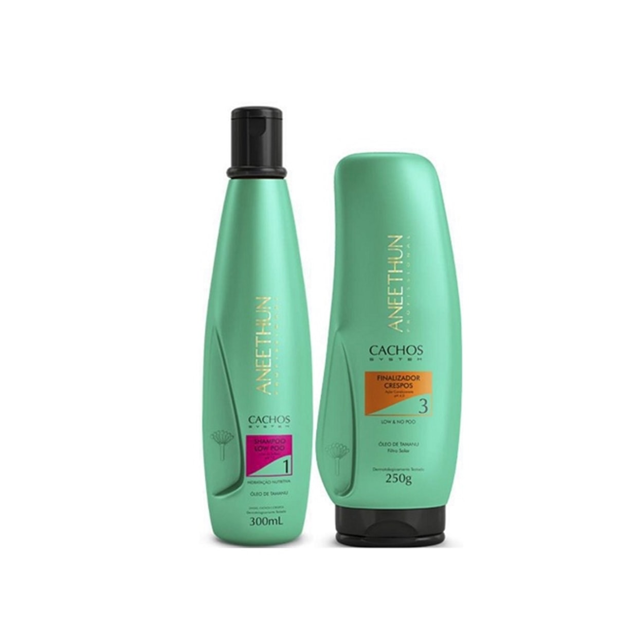 Kit Aneethun Cachos Shampoo 300 ml + Finalizador Crespos 250 g para Cabelo Cacheado Kit Aneethun Cachos Shampoo 300 ml + Finalizador Crespos 250 g para Cabelo Cacheado