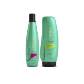 Kit Aneethun Cachos Shampoo 300 ml + Finalizador Ondas e Cachos 250 g para Cabelo Cacheado