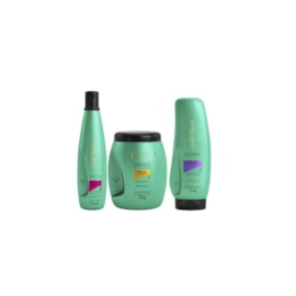 Kit Aneethun Cachos Shampoo 300 ml + Máscara 500 g + Gelatina 250 g para Cabelo Cacheado