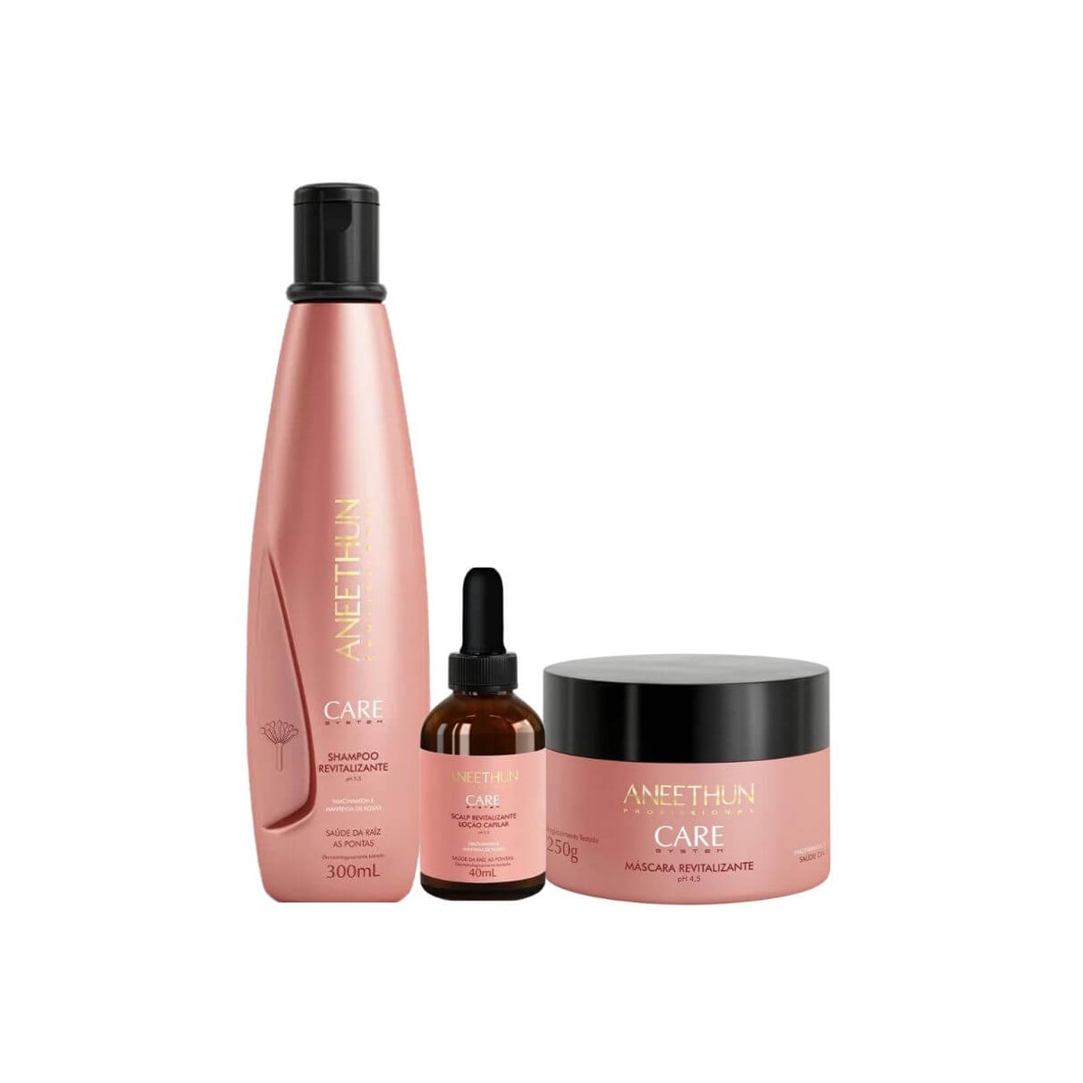 Kit Aneethun Care Shampoo 300m + Máscara 250 g + Scalp 40 ml