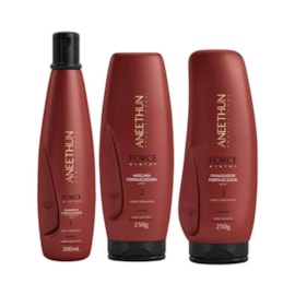 Kit Aneethun Force Shampoo 300 ml + Máscara 250 g + Finalizador 250 g