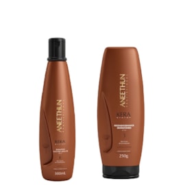Kit Aneethun Kera Shampoo Reestruturante 300 ml + Leave in 250 g