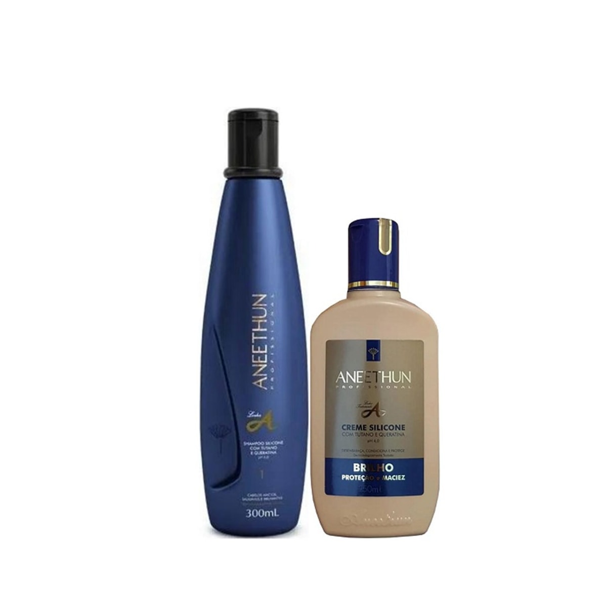 Kit Aneethun Linha A Shampoo 300 ml + Creme Silicone 250 ml