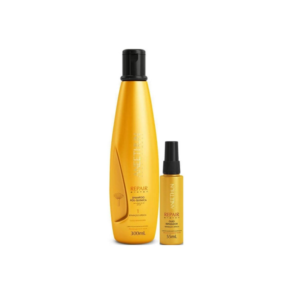 Kit Aneethun Repair Shampoo 300 ml + Oleo Reparador 55 ml Kit Aneethun Repair Shampoo 300 ml + Oleo Reparador 55 ml