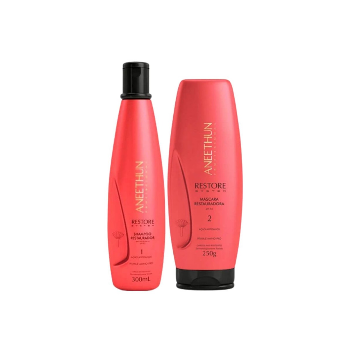 Kit Aneethun Restore Shampoo 300 ml + Máscara 250 g Kit Aneethun Restore Shampoo 300 ml + Máscara 250 g