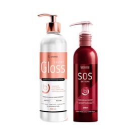 Kit Bórabella Cauter Gloss Espelhamento 500 ml + SOS Extreme