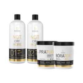 Kit Bórabella Progressiva Not Cry More 2 x 1 Litro + Boratox + PraTudo
