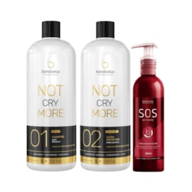 Kit Bórabella Progressiva Not Cry More 2 x 1 Litro + SOS Extreme