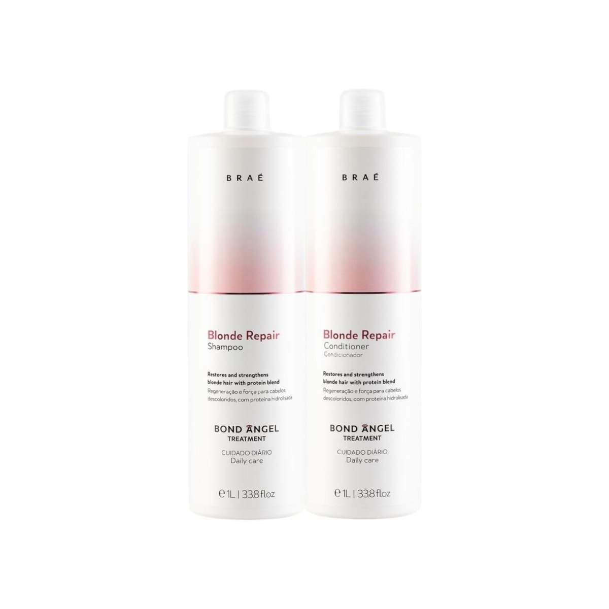 Kit Braé Blonde Repair Bond Angel Shampoo Condicionador 1 Litro