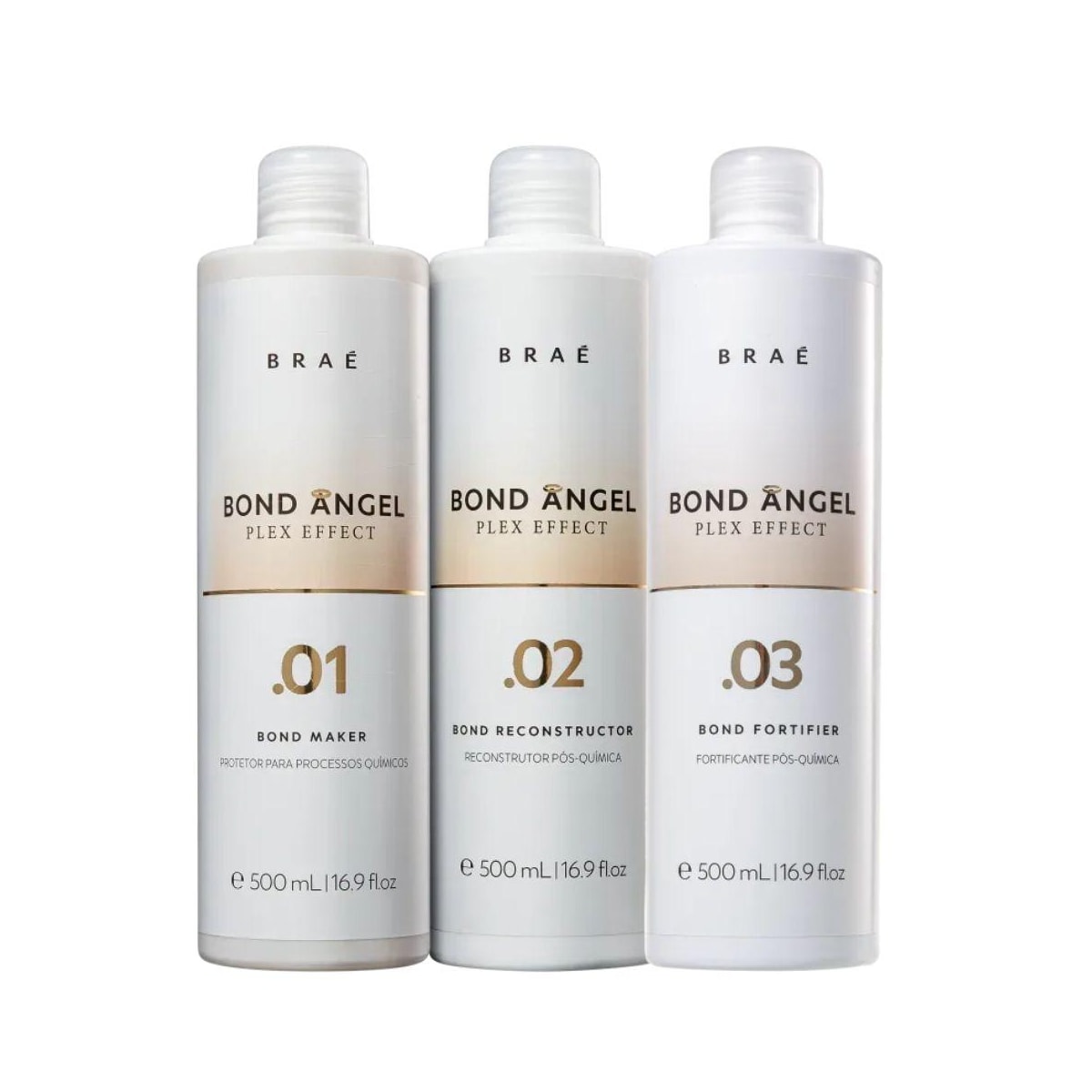 Kit Braé Bond Angel Plex Effect Tratamento 3x500 ml