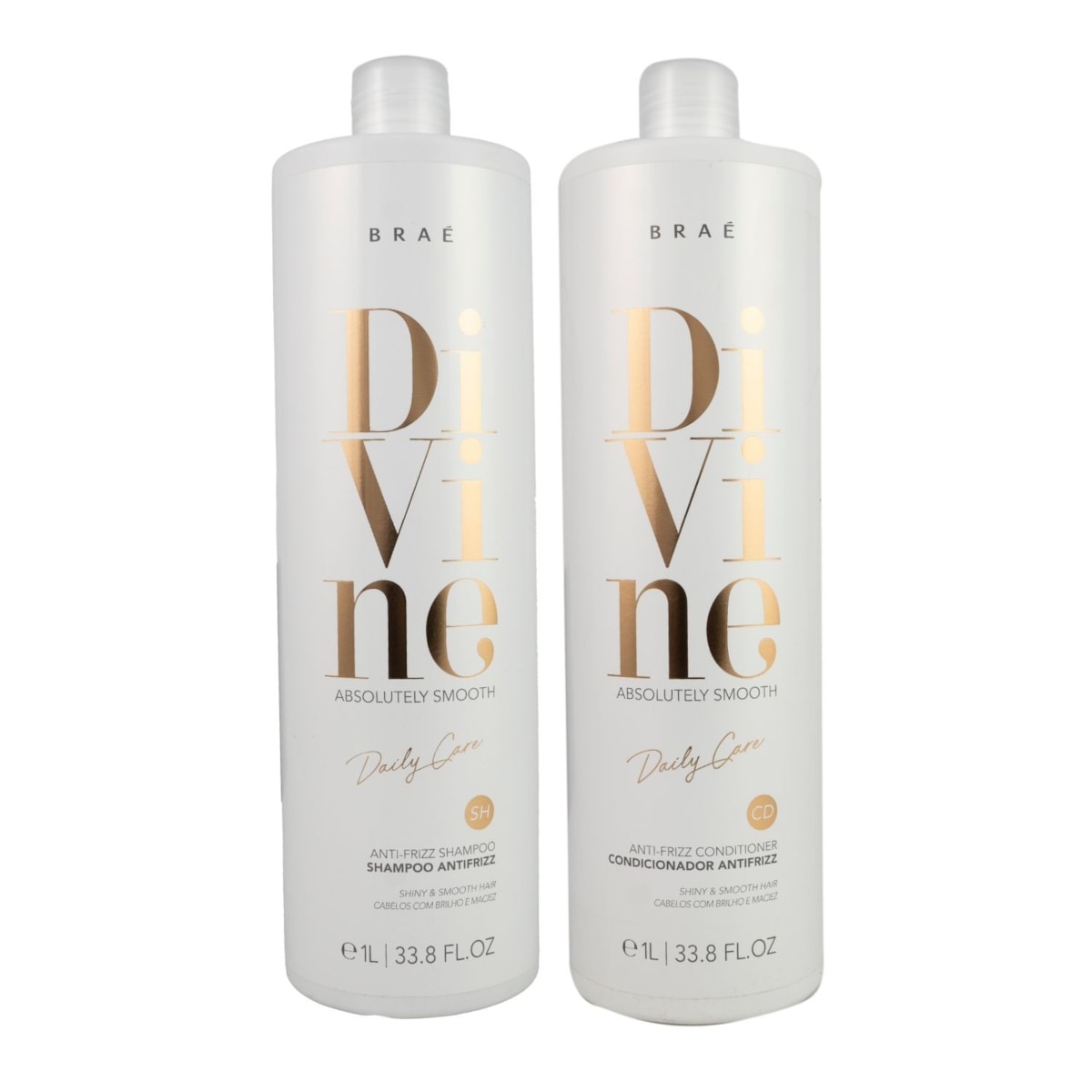 Kit Braé Divine Shampoo + Condicionador 1 Litro Kit Braé Divine Shampoo + Condicionador 1 Litro