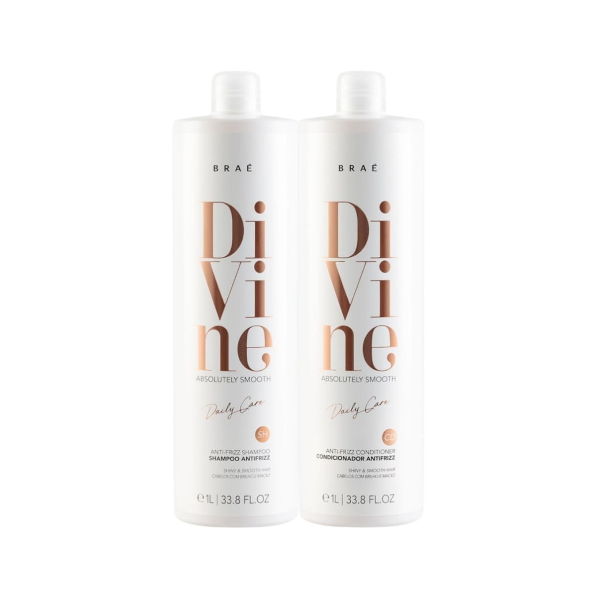 Kit Braé Divine Shampoo e Condicionador 1 Litro Kit Braé Divine Shampoo e Condicionador 1 Litro