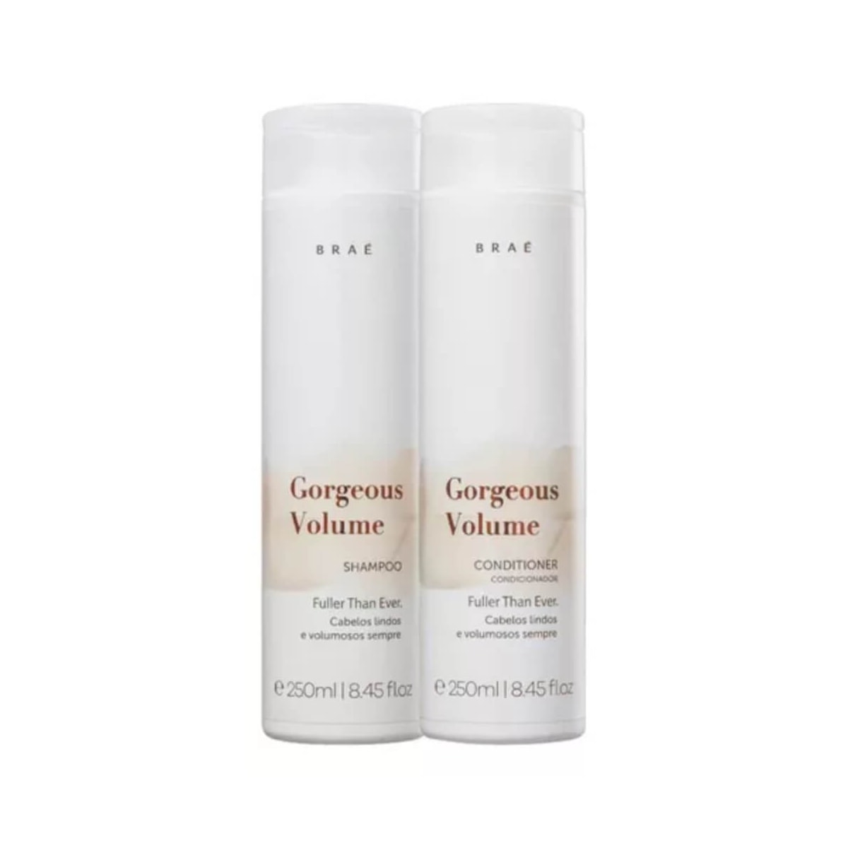 Kit Braé Gorgeous Volume Shampoo + Condicionador 250 ml