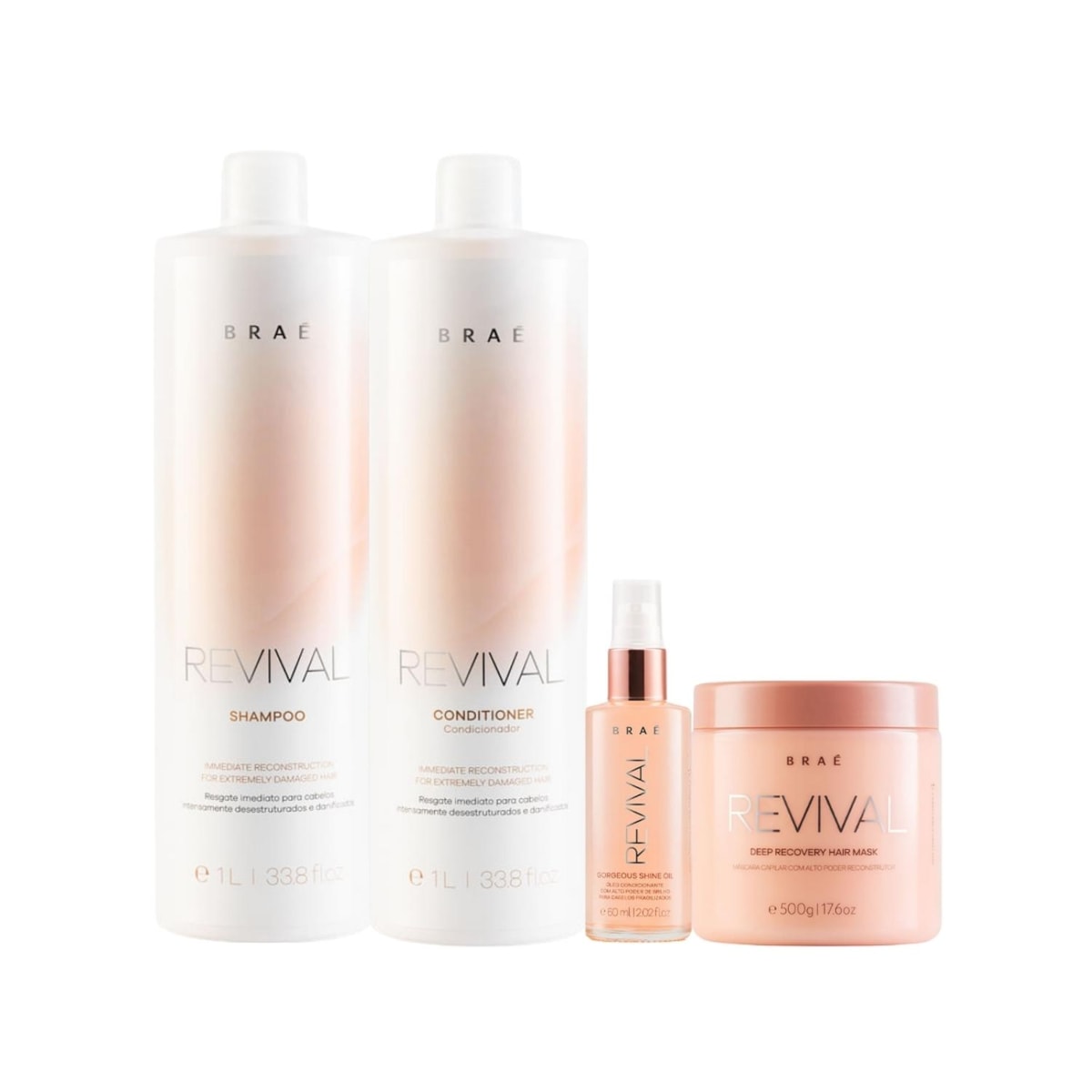 Kit Braé Revival Home Care 4 Produtos Kit Braé Revival Home Care 4 Produtos