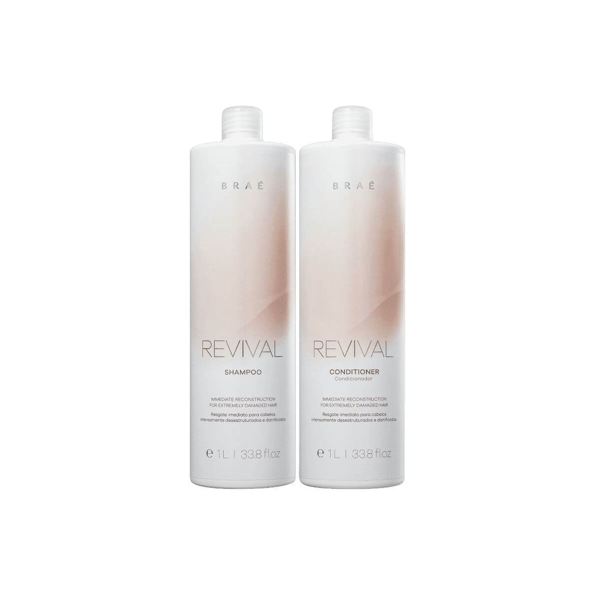 Kit Braé Revival Shampoo 1 Litro + Condicionador 1 Litro