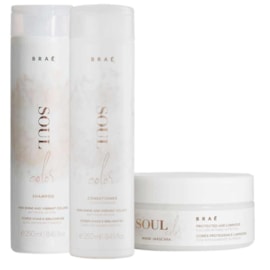 Kit Braé Soul Color Shampoo + Condicionador 250 ml + Máscara 200 g