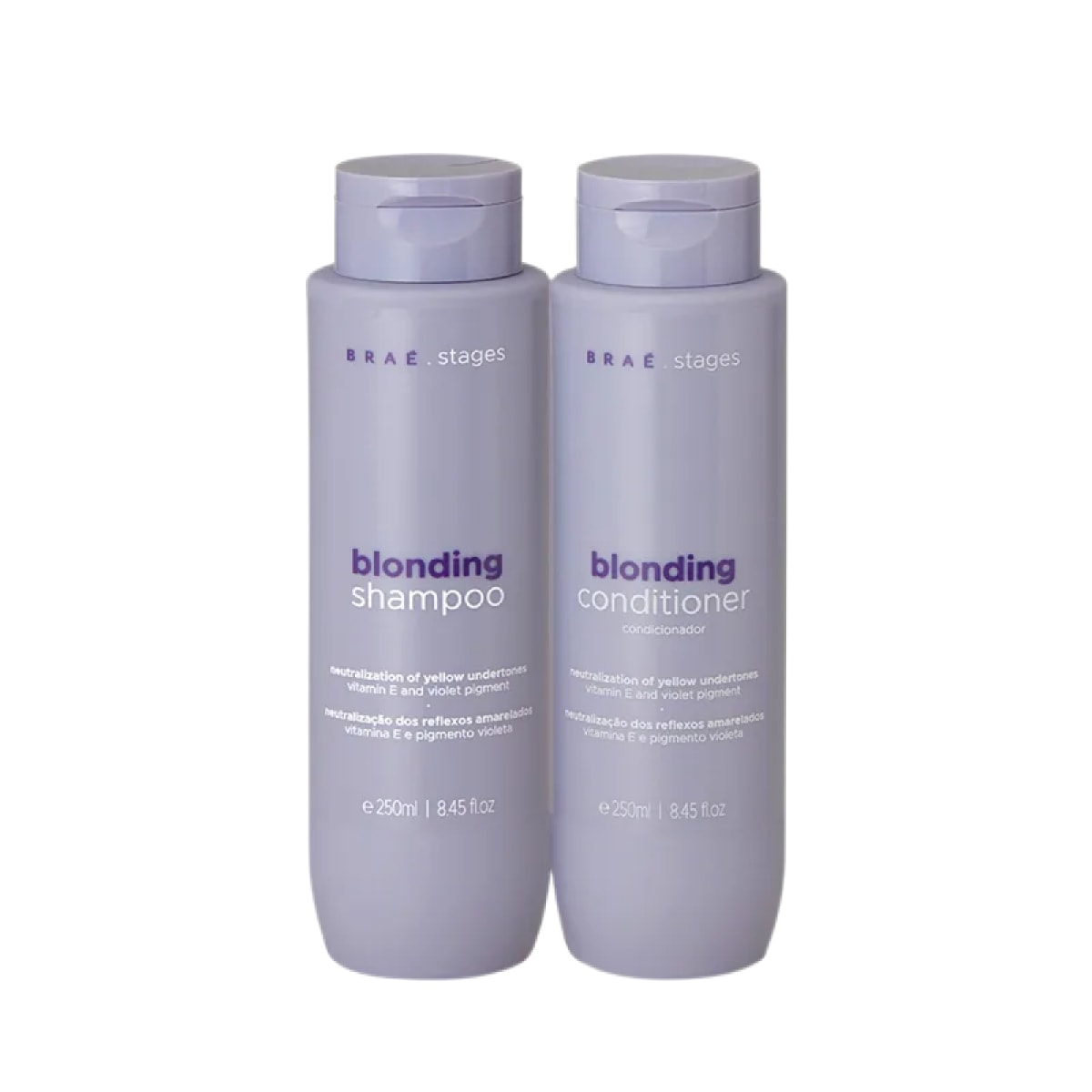 Kit Braé Stages Blonding Shampoo e Condicionador 250 ml Kit Braé Stages Blonding Shampoo e Condicionador 250 ml