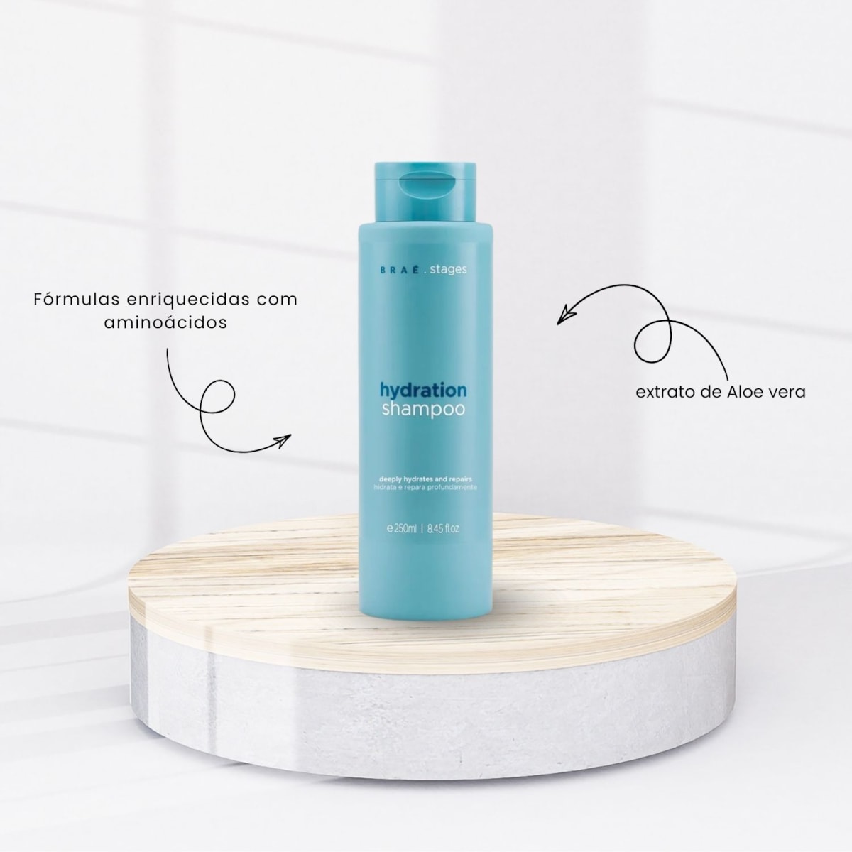 Kit Braé Stages Hydration Shampoo e Condicionador 250 ml Kit Braé Stages Hydration Shampoo e Condicionador 250 ml
