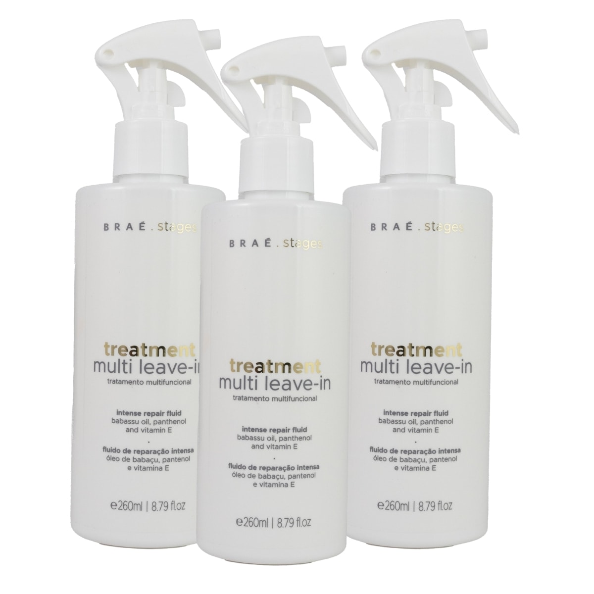 Kit Braé Stages Treatment Multi 3 Leave-in 260 ml