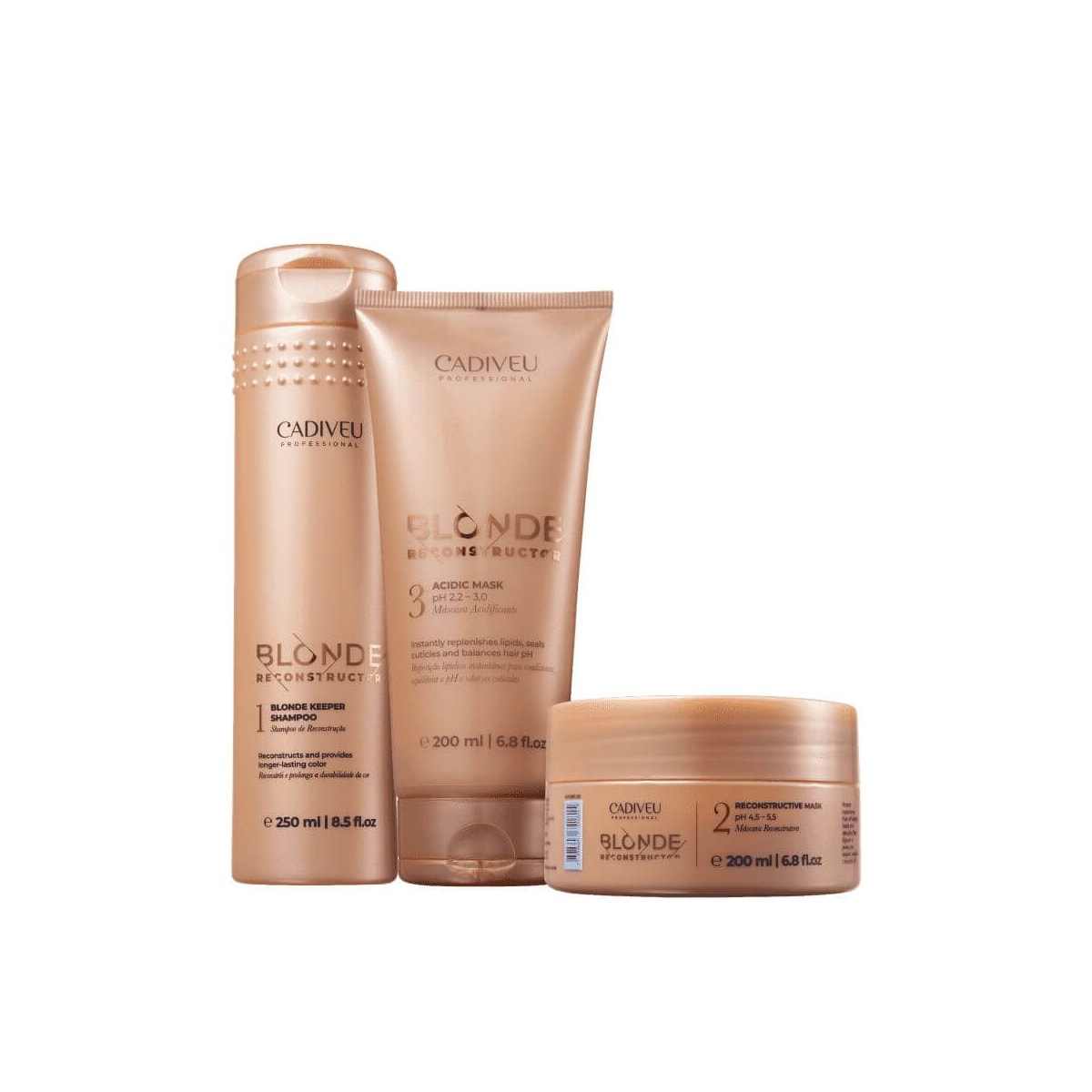 Kit Cadiveu Blonde Reconstructor Care (3 produtos) Kit Cadiveu Blonde Reconstructor Care (3 produtos)