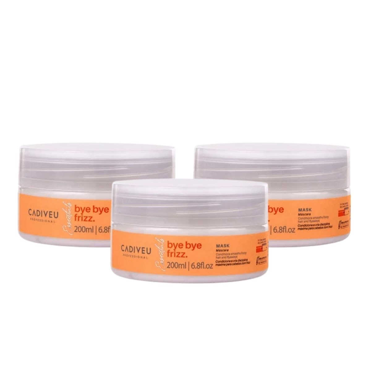 Kit Cadiveu Bye Bye Frizz Mask 3 Máscara Capilar 200 ml Kit Cadiveu Bye Bye Frizz Mask 3 Máscara Capilar 200 ml