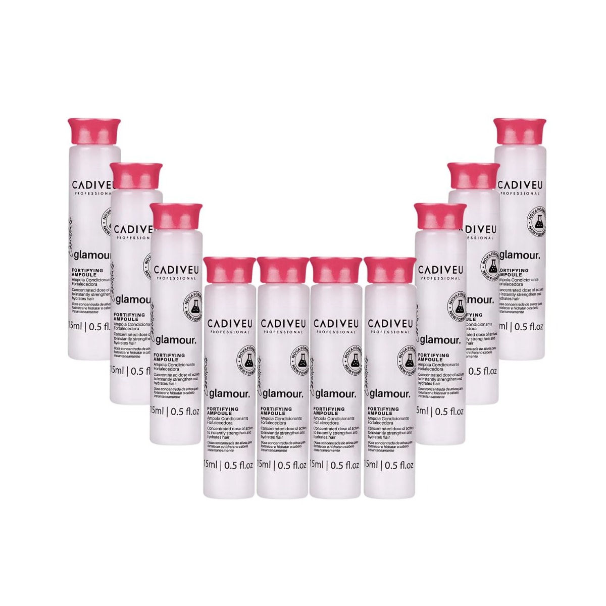Kit Cadiveu Glamour Essentials Ampola Capilar 10 x 15 ml Kit Cadiveu Glamour Essentials Ampola Capilar 10 x 15 ml