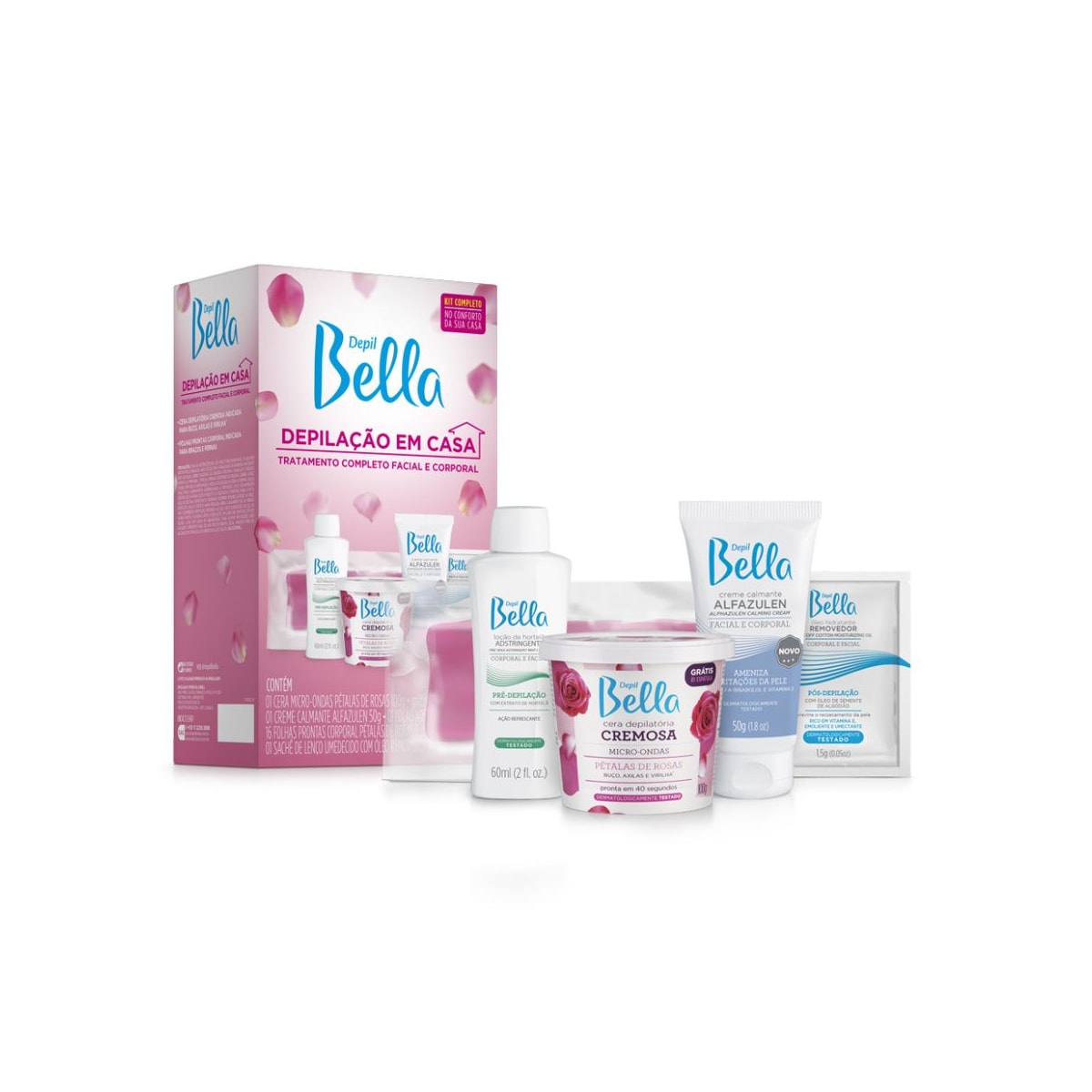Kit Depil Bella Depilação em Casa (5 Produtos) Kit Depil Bella Depilação em Casa (5 Produtos)