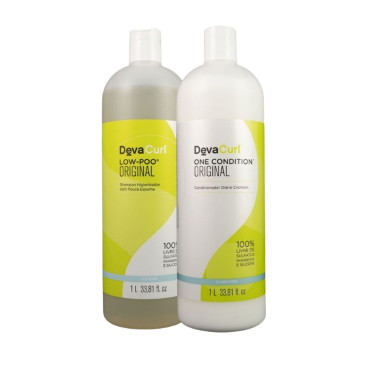 Kit DevaCurl Low-Poo Original Shampoo e Condicionador 1 Litro Kit DevaCurl Low-Poo Original Shampoo e Condicionador 1 Litro